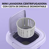 Mini Lavadora Portátil Plegable con Centrifugado.